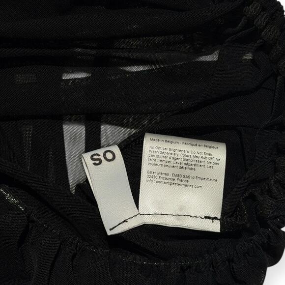 Ester Manas mesh asymmetric cut out hip skirt - Picture 4 of 5